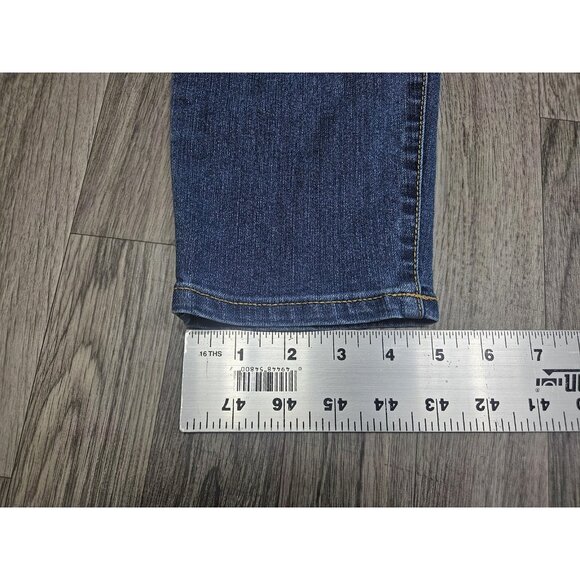 Old Navy Jeans Womens 12 Blue Super Skinny Mid Rise Stretch Denim Classic Style - Picture 10 of 10